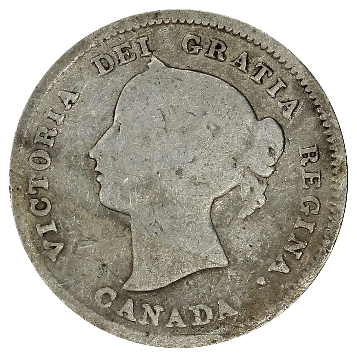 1897 Canada 5-cents Good (G4) Scratched, marks, or impaired