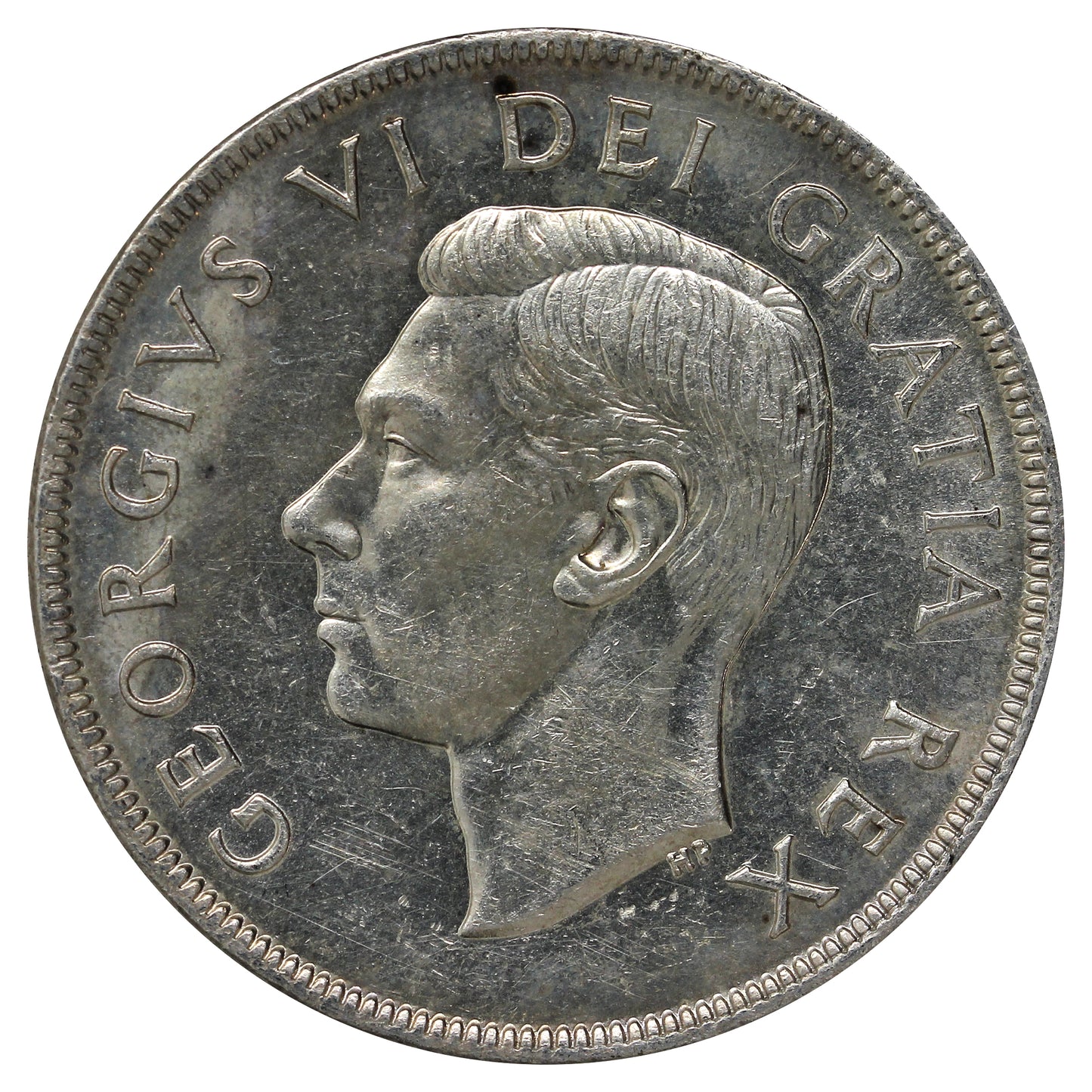 1952 Canada Dollar AU-UNC (AU55) Scratched, marks, or impaired