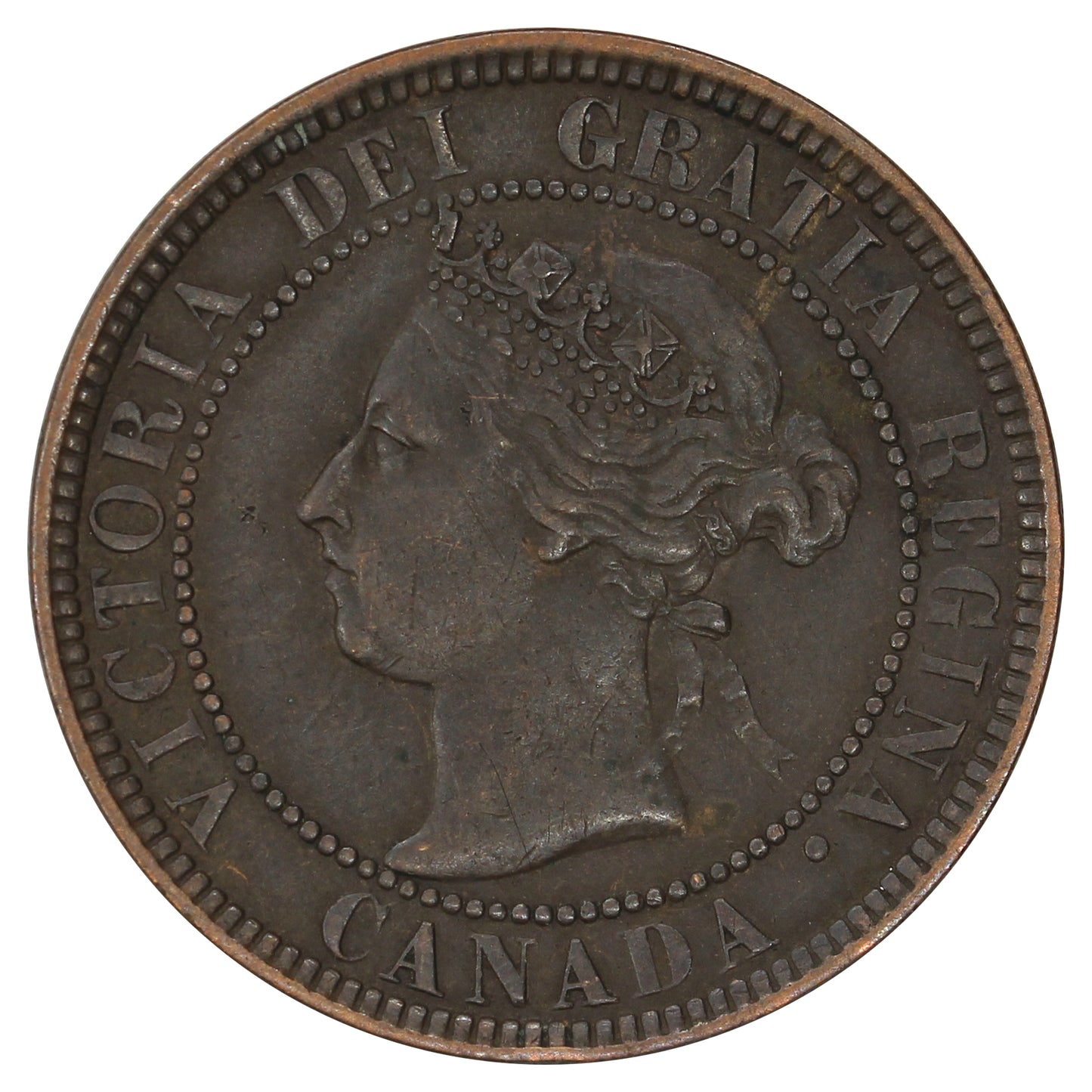 1901 Canada 1-cent Extra Fine (EF40) Scratched, marks, or impaired