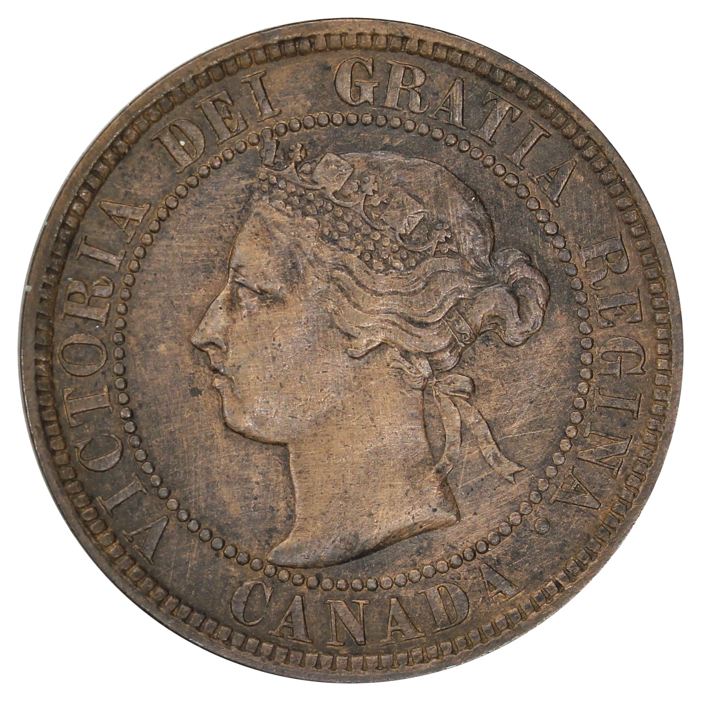 1898H Canada 1-cent VF-EF (VF30) Scratched, marks, or impaired