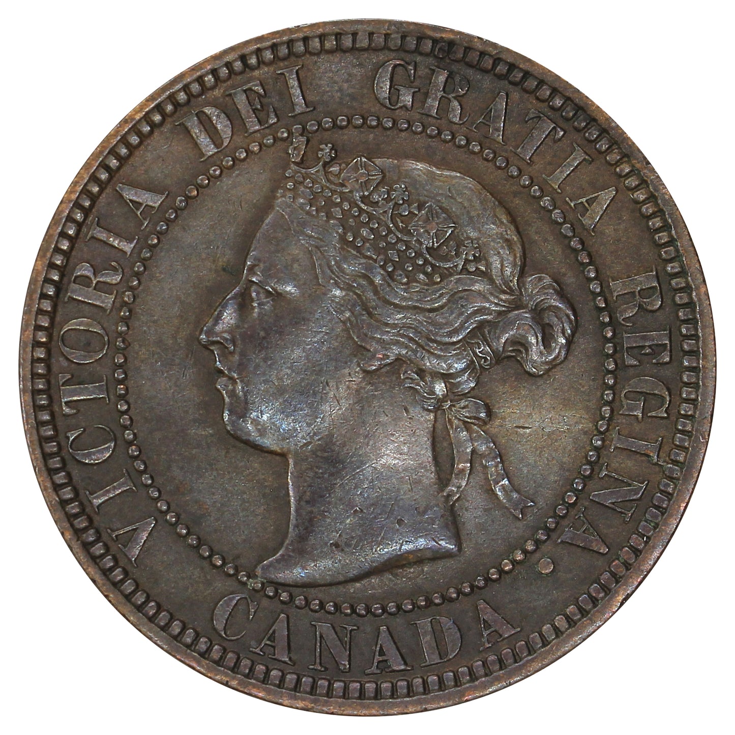 1893 Canada 1-cent Extra Fine (EF40) Scratched, marks, or impaired