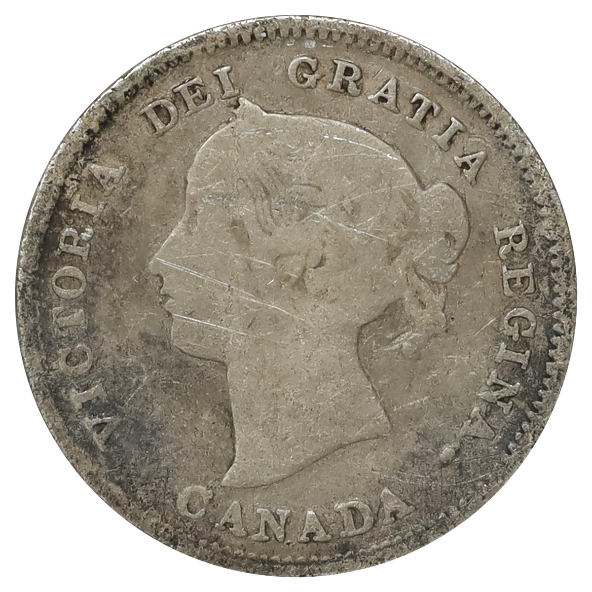 1893 Canada 5-cents G-VG (G6) Scratched, marks, or impaired