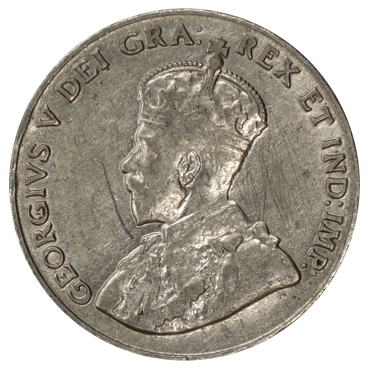 1927 Canada 5-cents F-VF (F15) Scratched, marks, or impaired