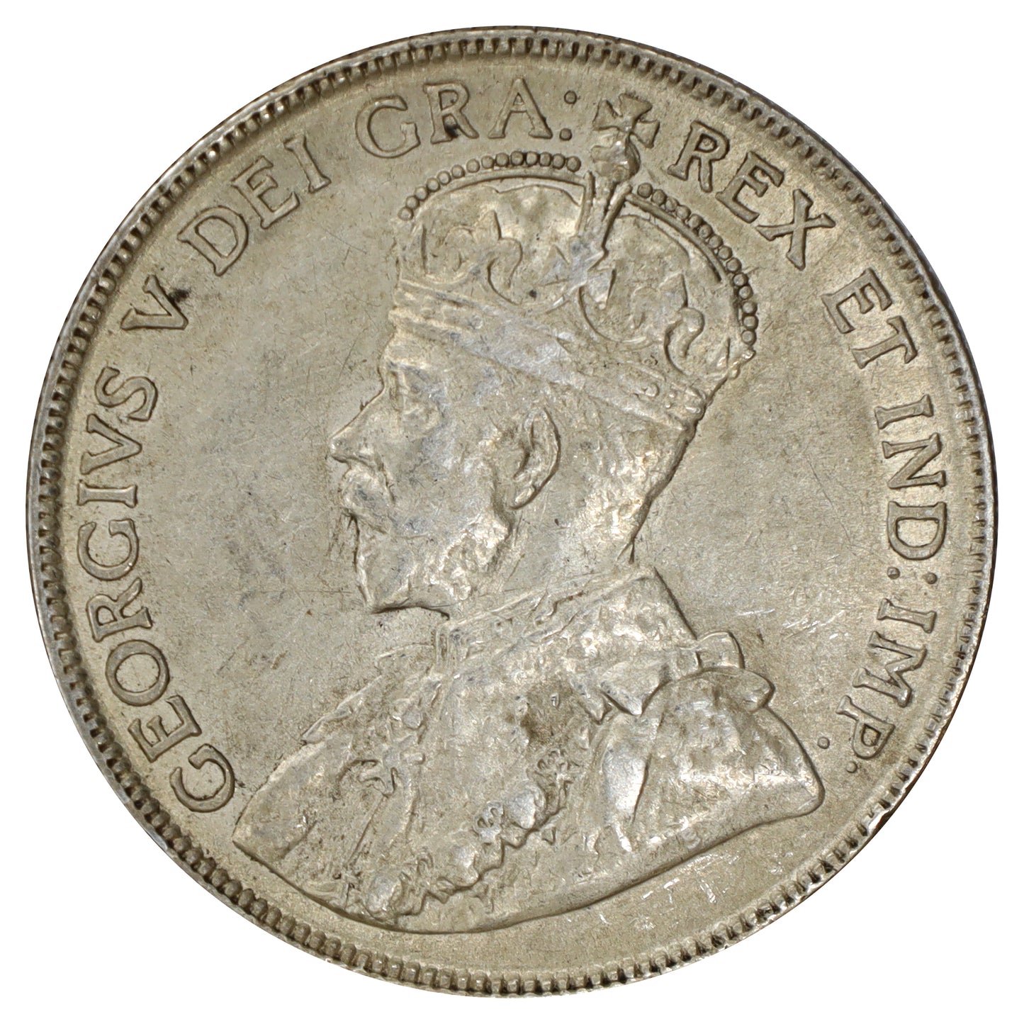 1918 Canada 50-cents VF-EF (VF30) Scratched, marks, or impaired
