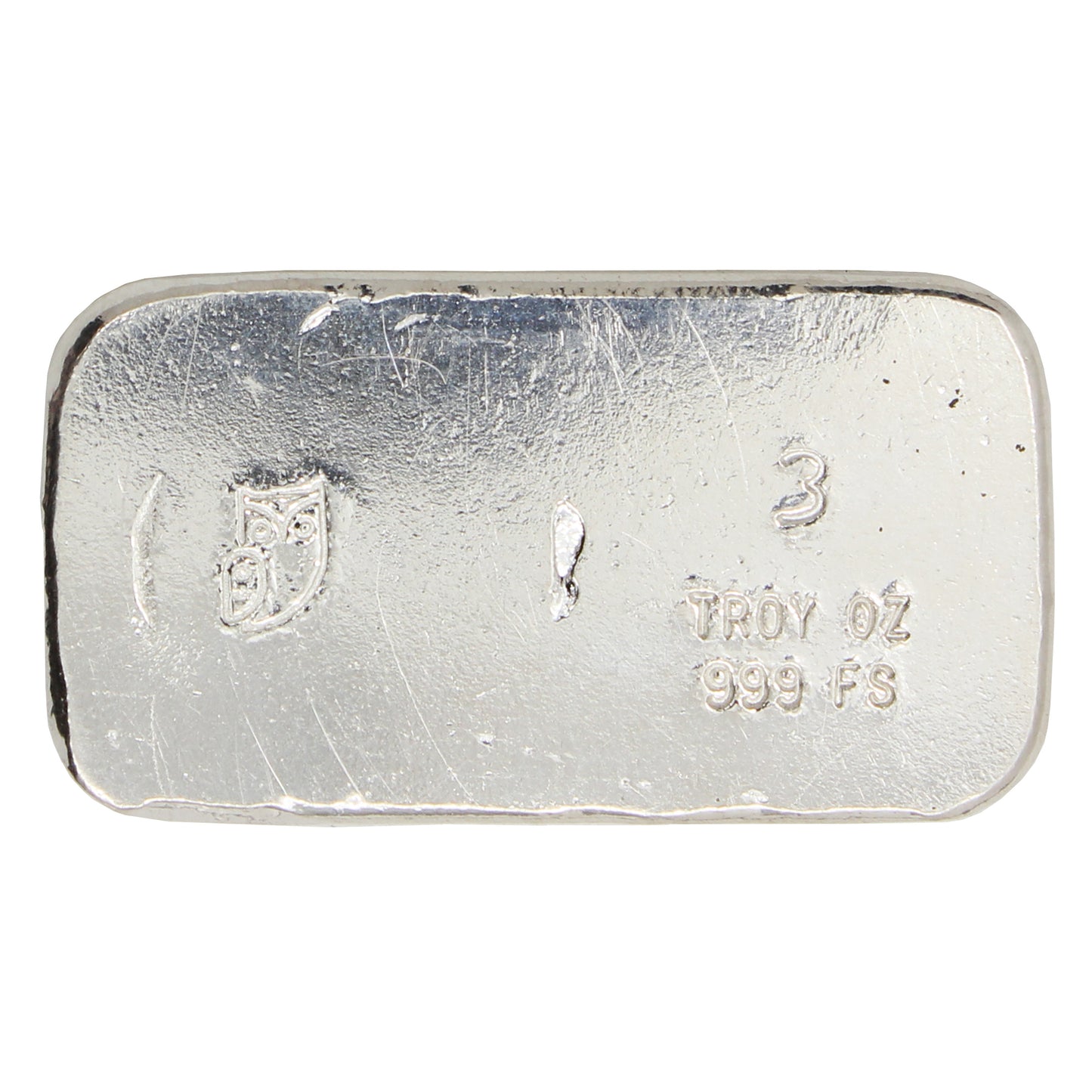 RSSC 3oz Enameled Canadian Flag .999 Silver Bar (No Tax) Scratches
