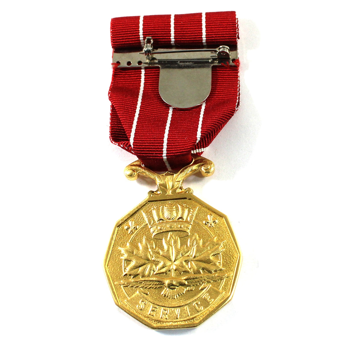 Canadian Forces Decoration Gold-plated Brass Medal with Ribbon in Case
