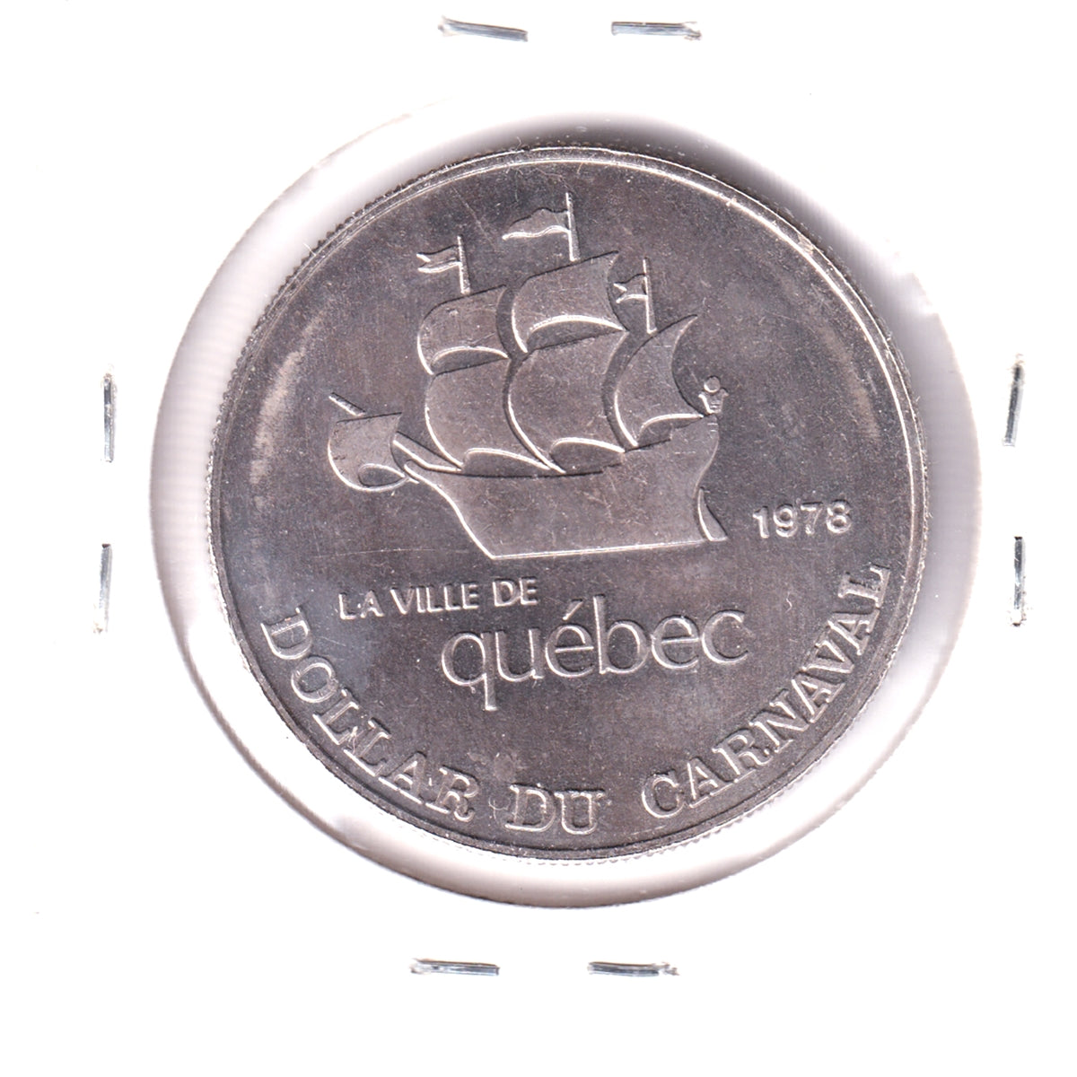 1978 Dollar du Carnaval de Quebec Token: Effigie du Bonhomme Carnaval - 1955