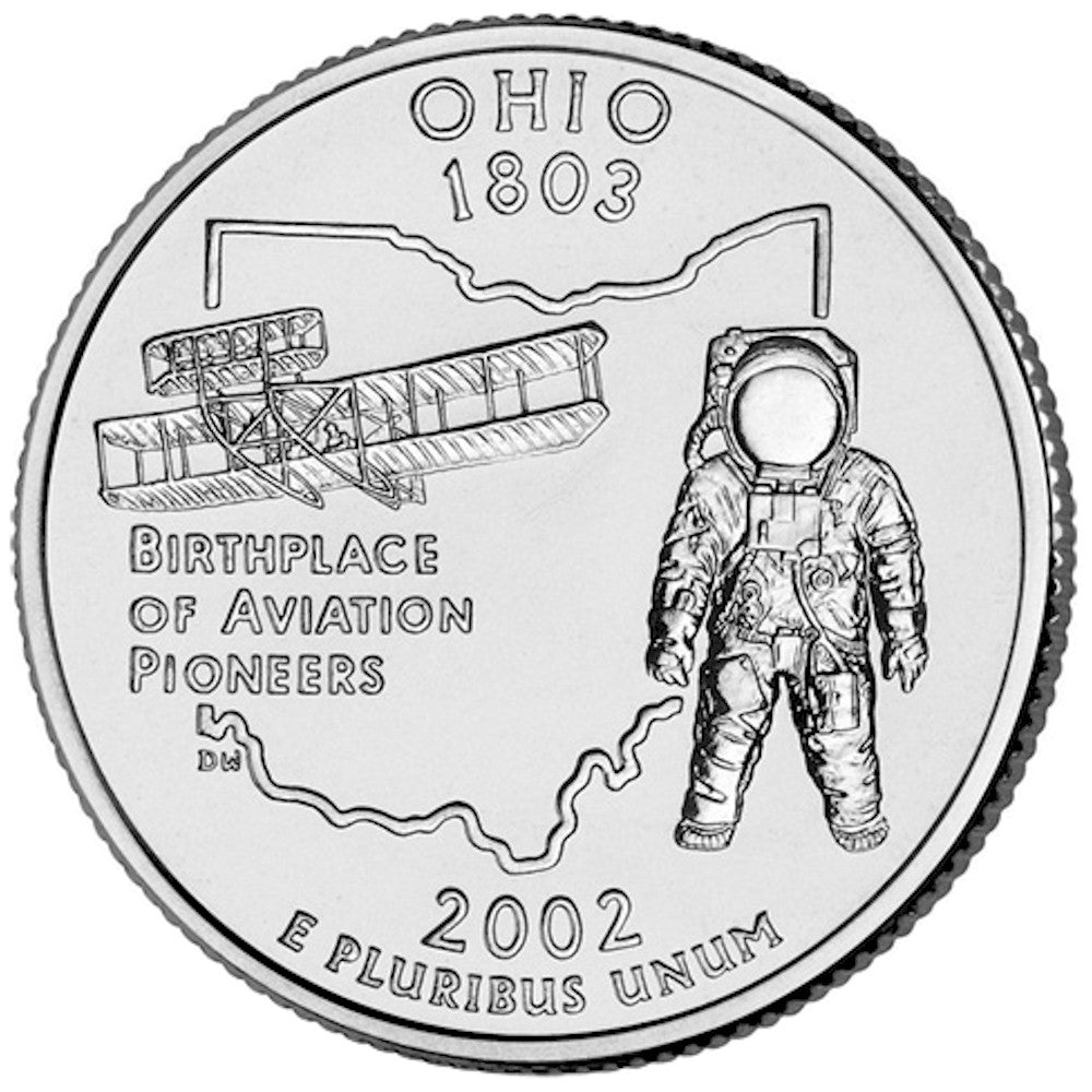 2002-P Ohio USA Statehood Quarters (MS60)