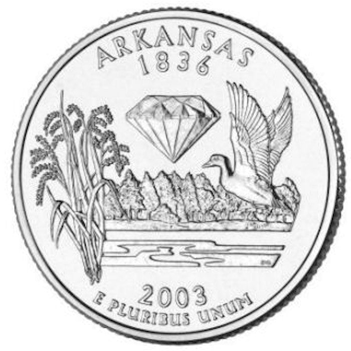 2003-P Arkansas USA Statehood Quarters (MS60)