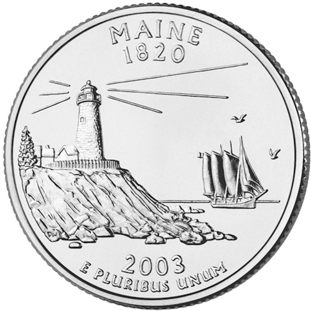 2003-P Maine USA Statehood Quarters (MS60)