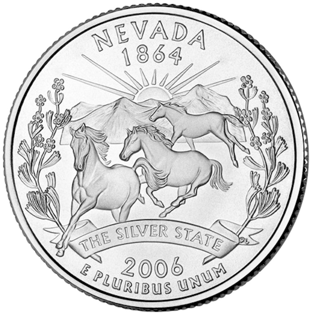 2006-D Nevada USA Statehood Quarter Uncirculated (MS60)