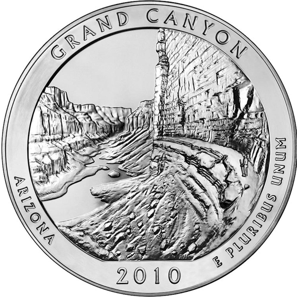 2010 P Grand Canyon USA National Parks Quarter Uncirculated (MS60)