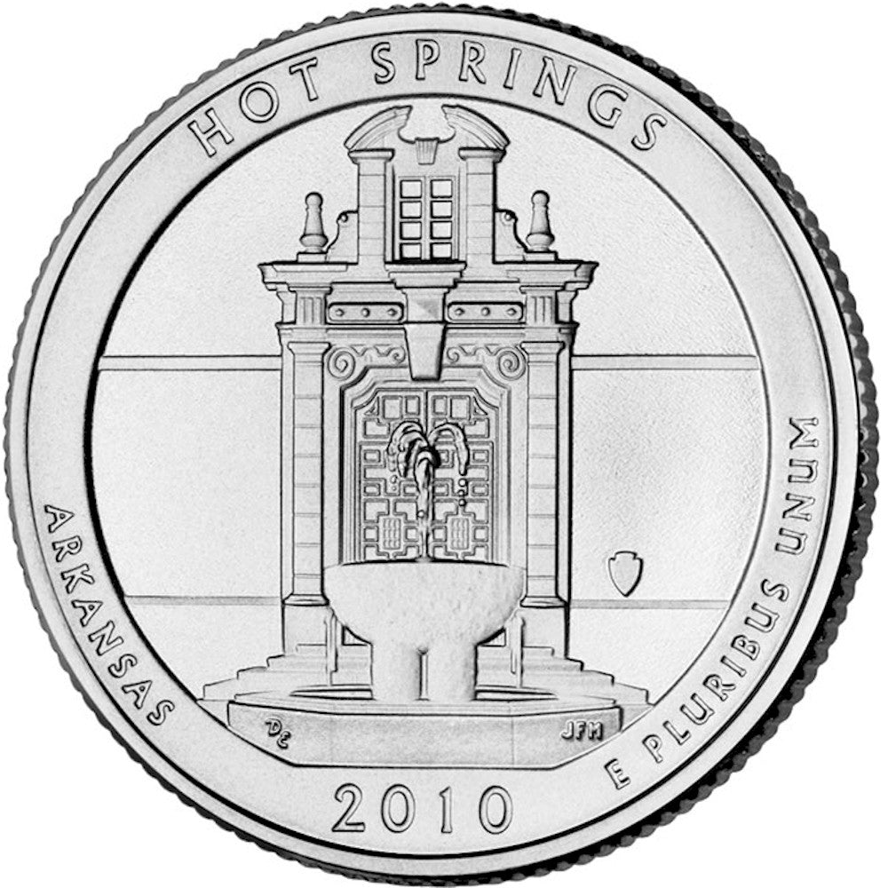 2010 D Hot Springs USA National Parks Quarter Uncirculated (MS60)