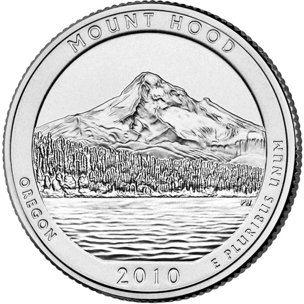 2010 D Mount Hood USA National Parks Quarter Uncirculated (MS60)