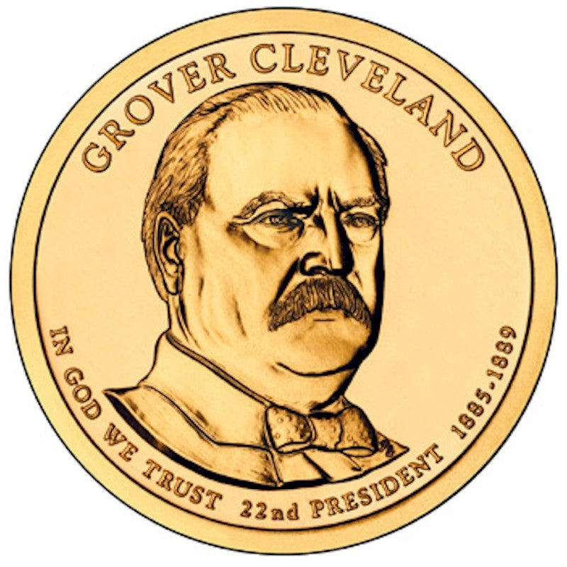 2012-D USA Presidential Dollar - Grover Cleveland 1st Term Brilliant UNC (MS63)