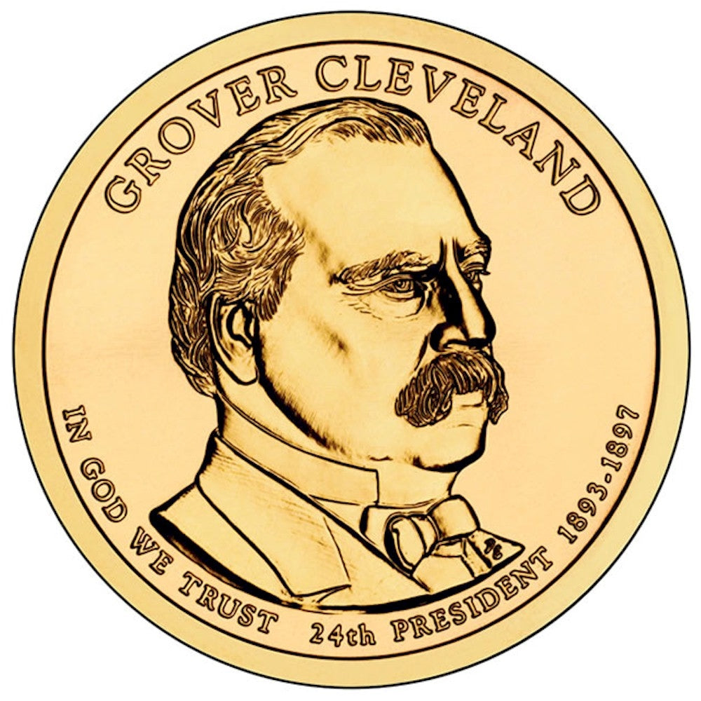 2012-D USA Presidential Dollar - Grover Cleveland 2nd Term Brilliant UNC (MS63)