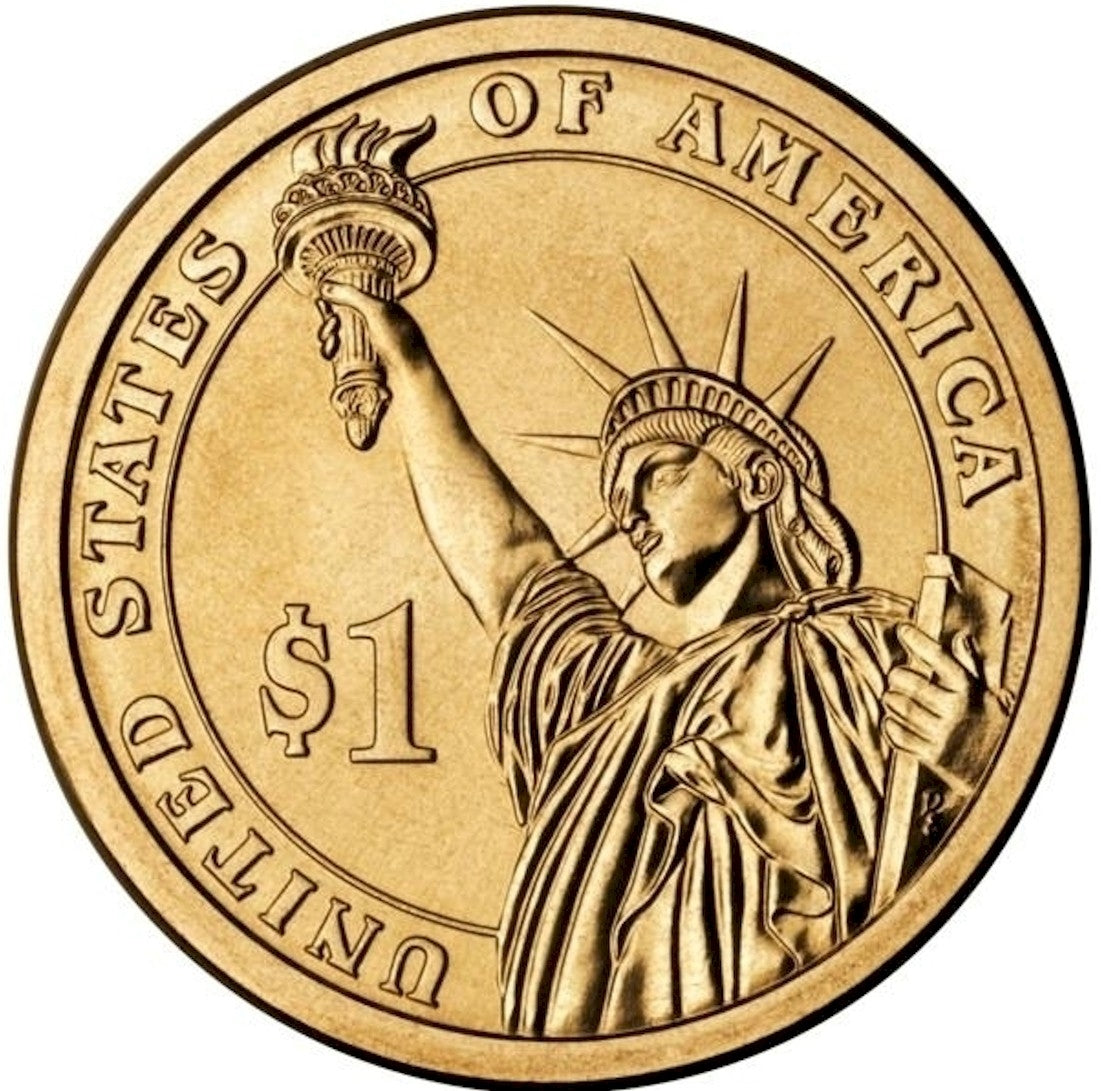2012-D USA Presidential Dollar - Benjamin Harrison Uncirculated (MS60)