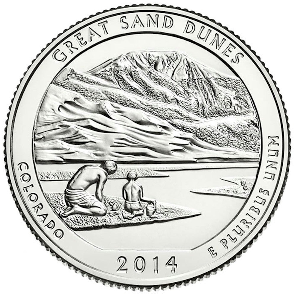 2014-D Great Sand Dunes USA National Parks Quarter Uncirculated (MS60)
