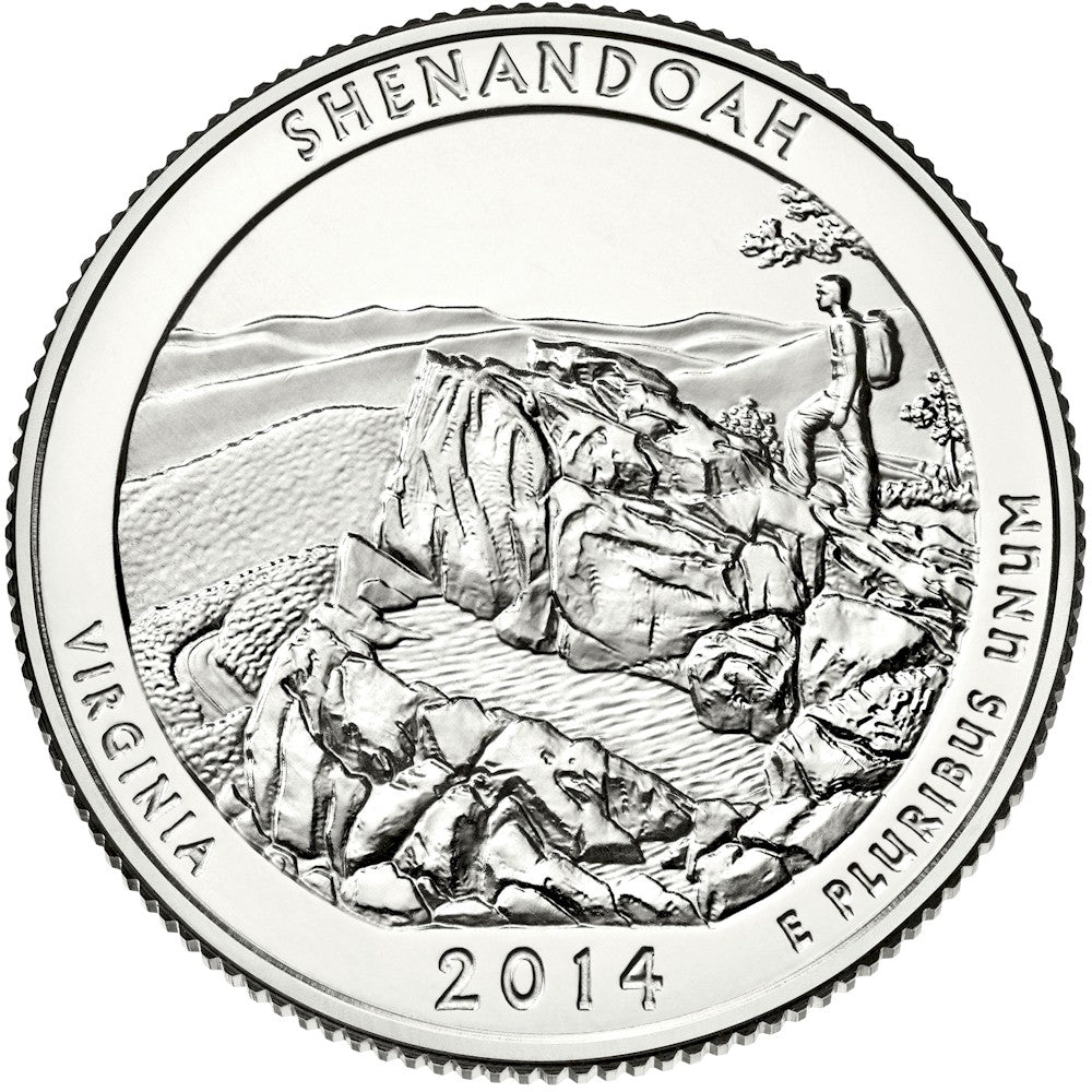 2014-P Shenandoah USA National Parks Quarter Uncirculated (MS60)