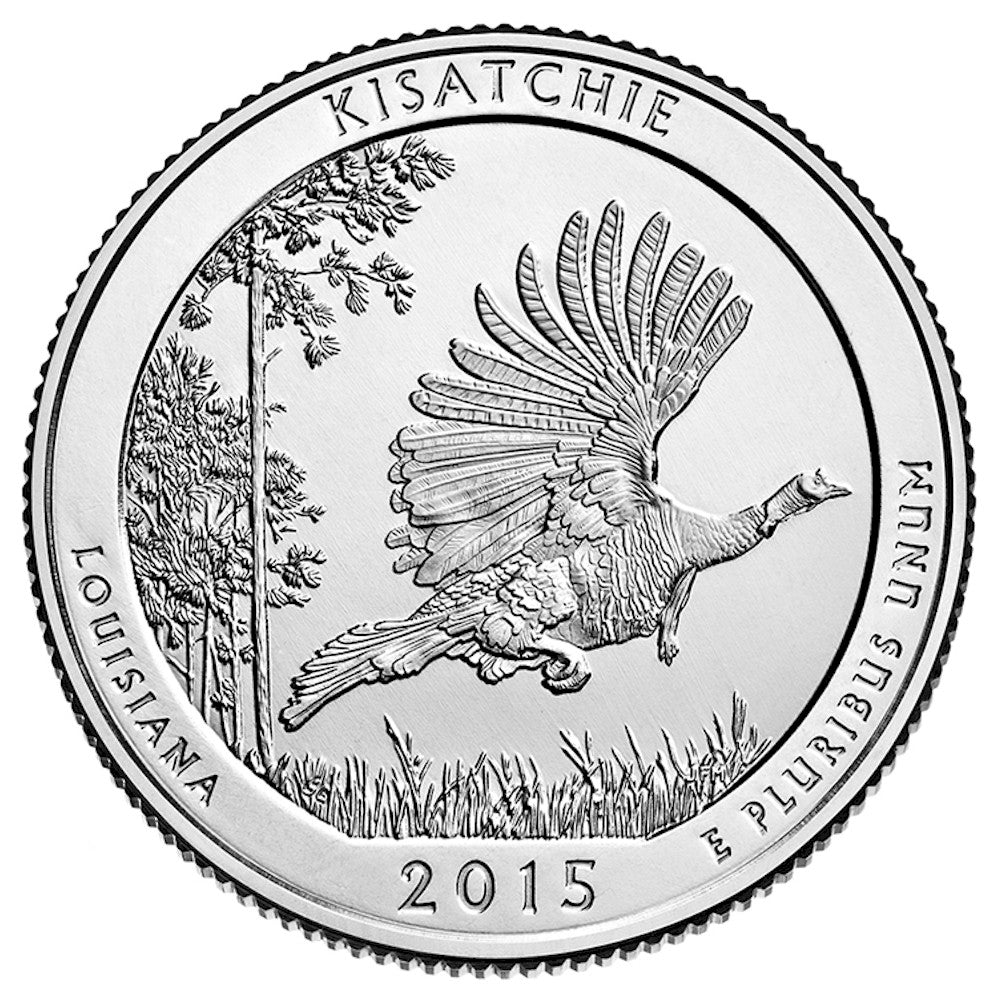 2015-D Kisatchie USA National Parks Quarter Uncirculated (MS60)