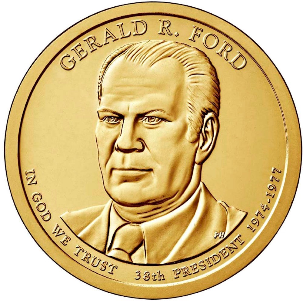 2016-D USA Presidential Dollar - Gerald Ford Uncirculated (MS60)