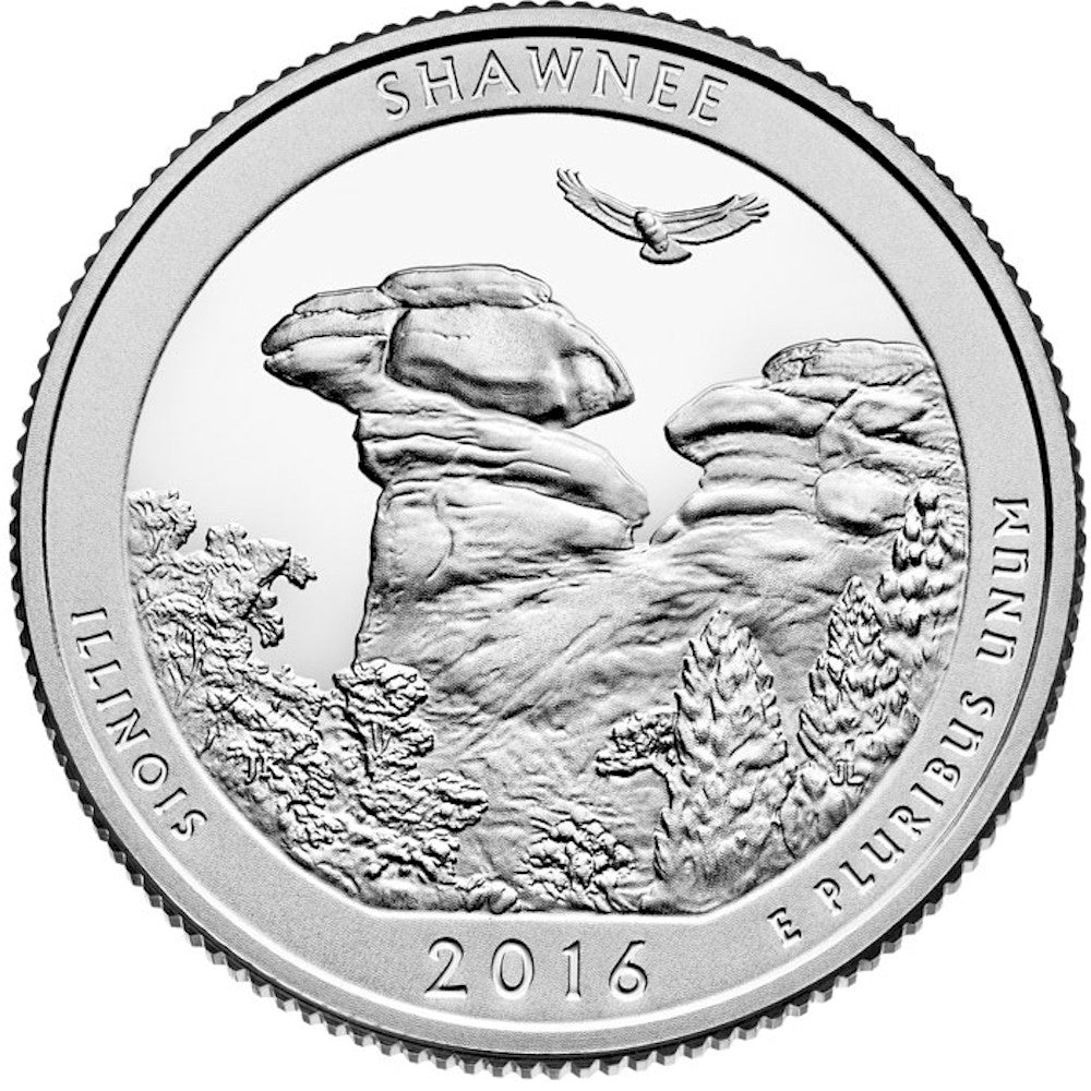 2016-D Shawnee USA National Parks Quarter Uncirculated (MS60)