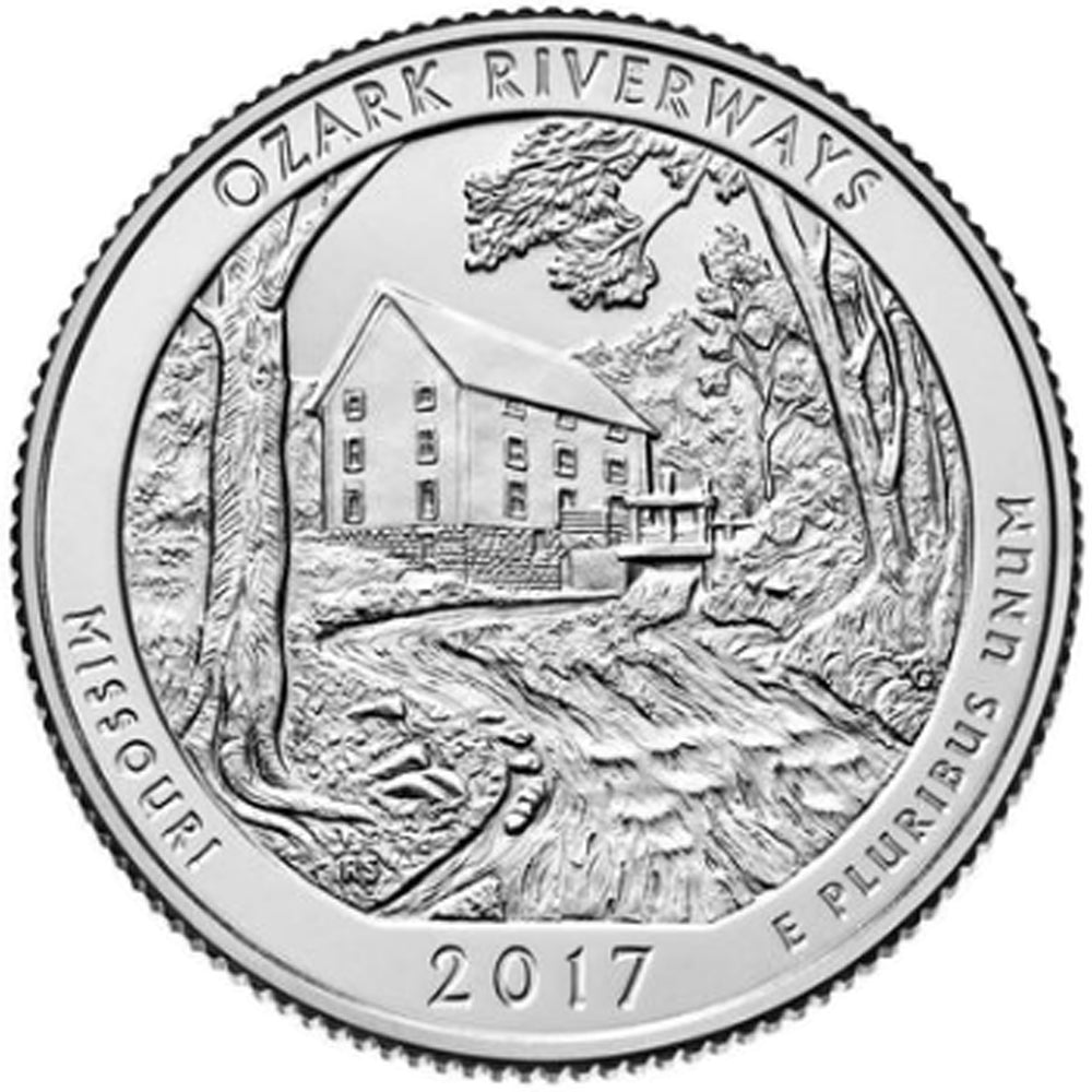 2017-D Ozark USA National Parks Quarter Uncirculated (MS60)