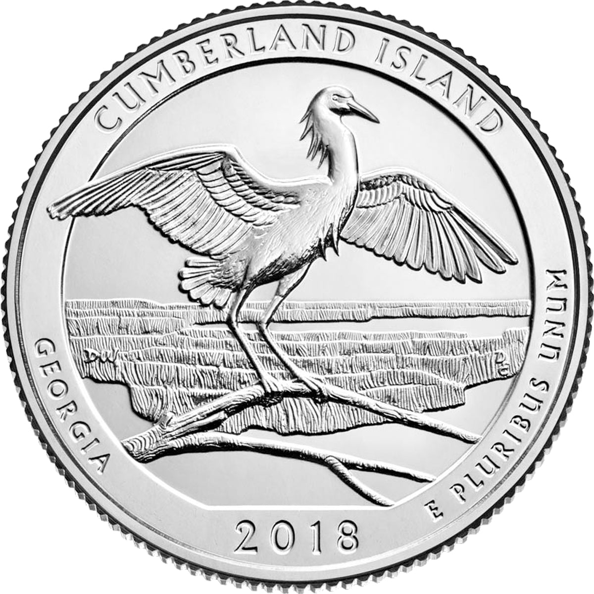 2018-P Cumberland Island USA National-Parks Quarter Uncirculated (MS60)