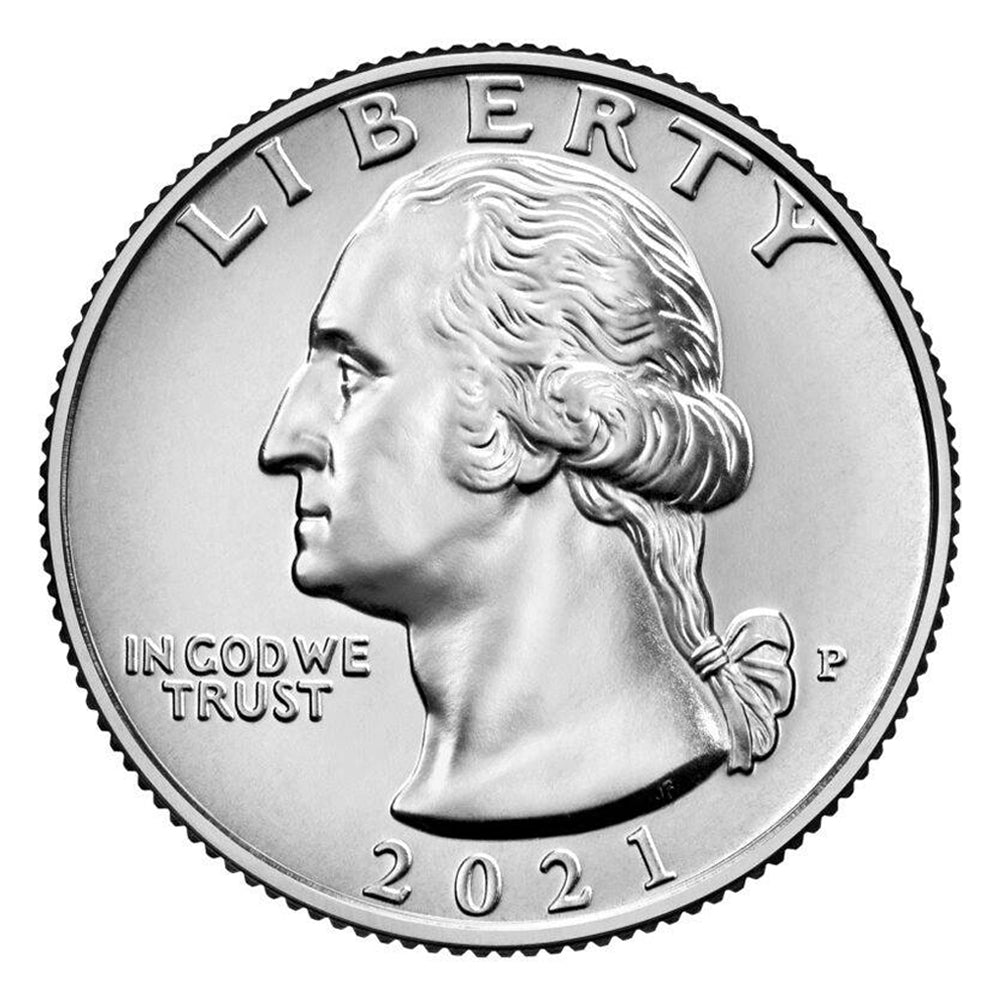 2021-P George Washington Crossing the Delaware USA Quarter Uncirculated (MS60)