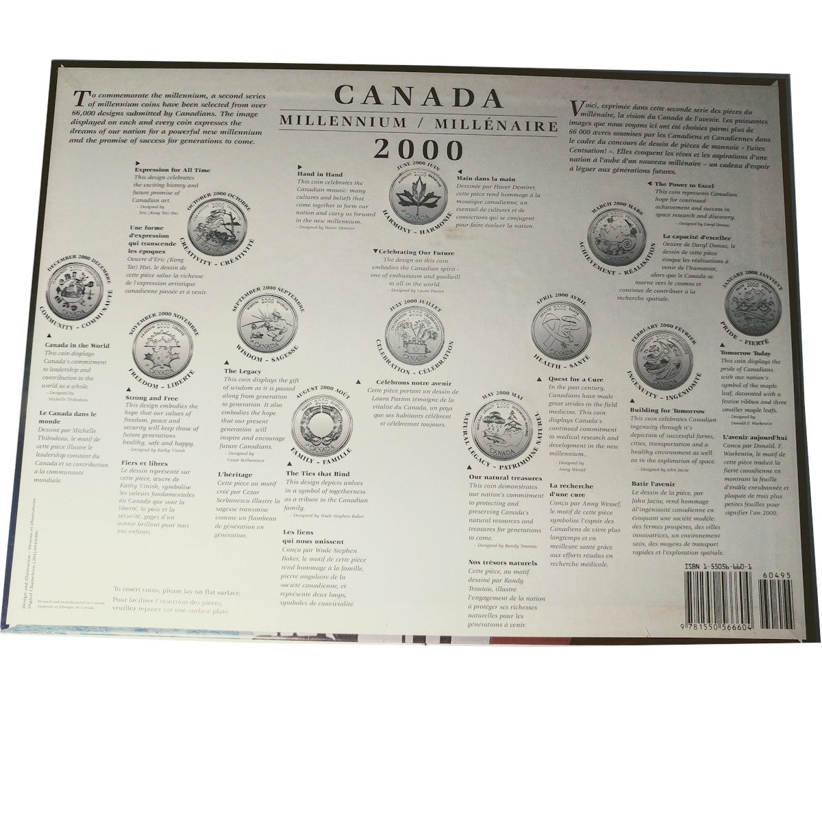 Empty 2000 Millennium 12-Hole Board with Plastic Sleeve