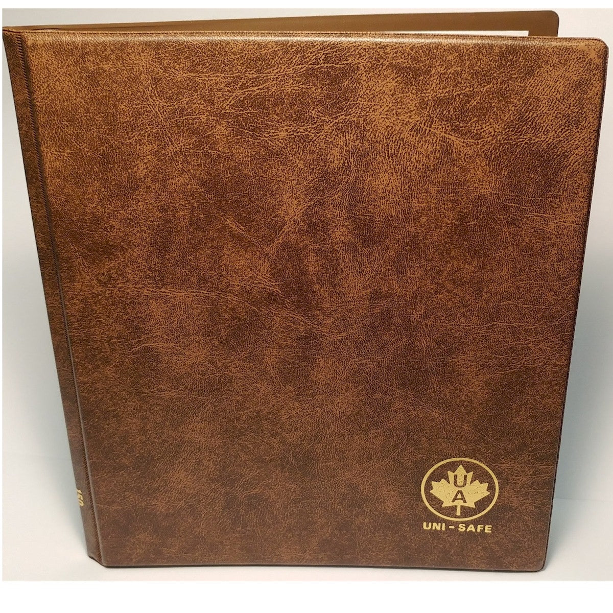 Blank Replacement Book (no pages) Unimaster Brown Vinyl Coin Binder