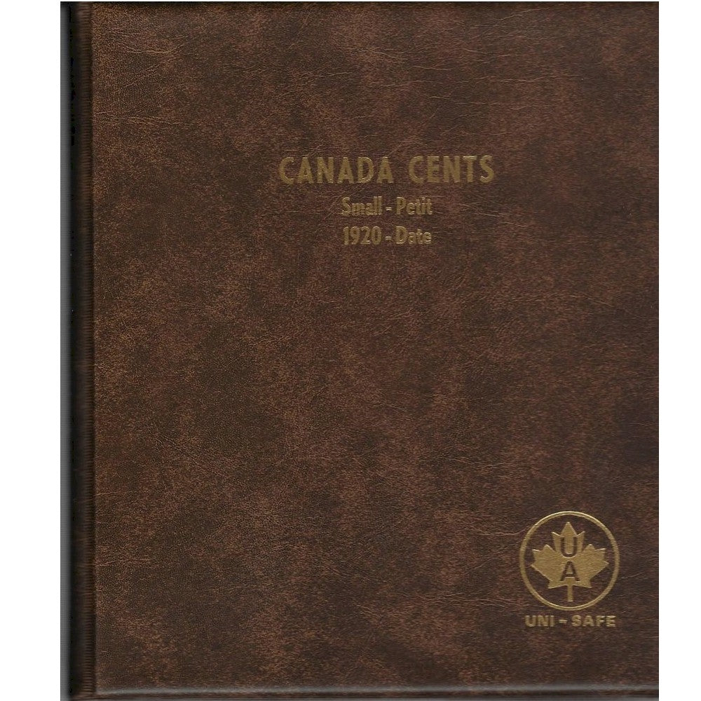 Small Cents Canada 1-cent 1920-Date Unimaster Brown Vinyl Coin Binders