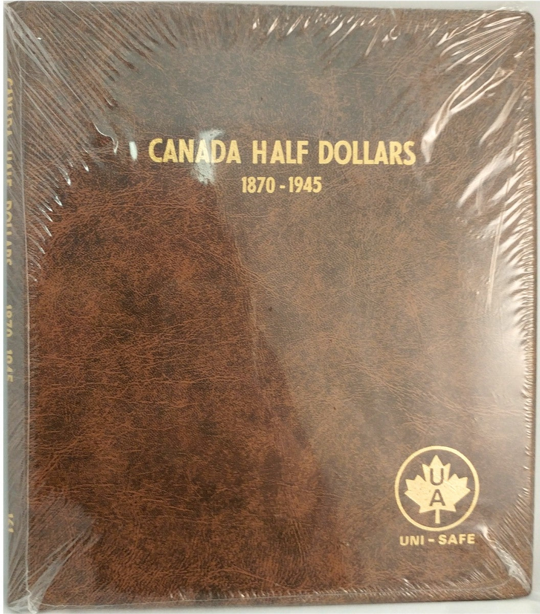 Fifty Cents 1870-1945 Unimaster Brown Vinyl Coin Binders