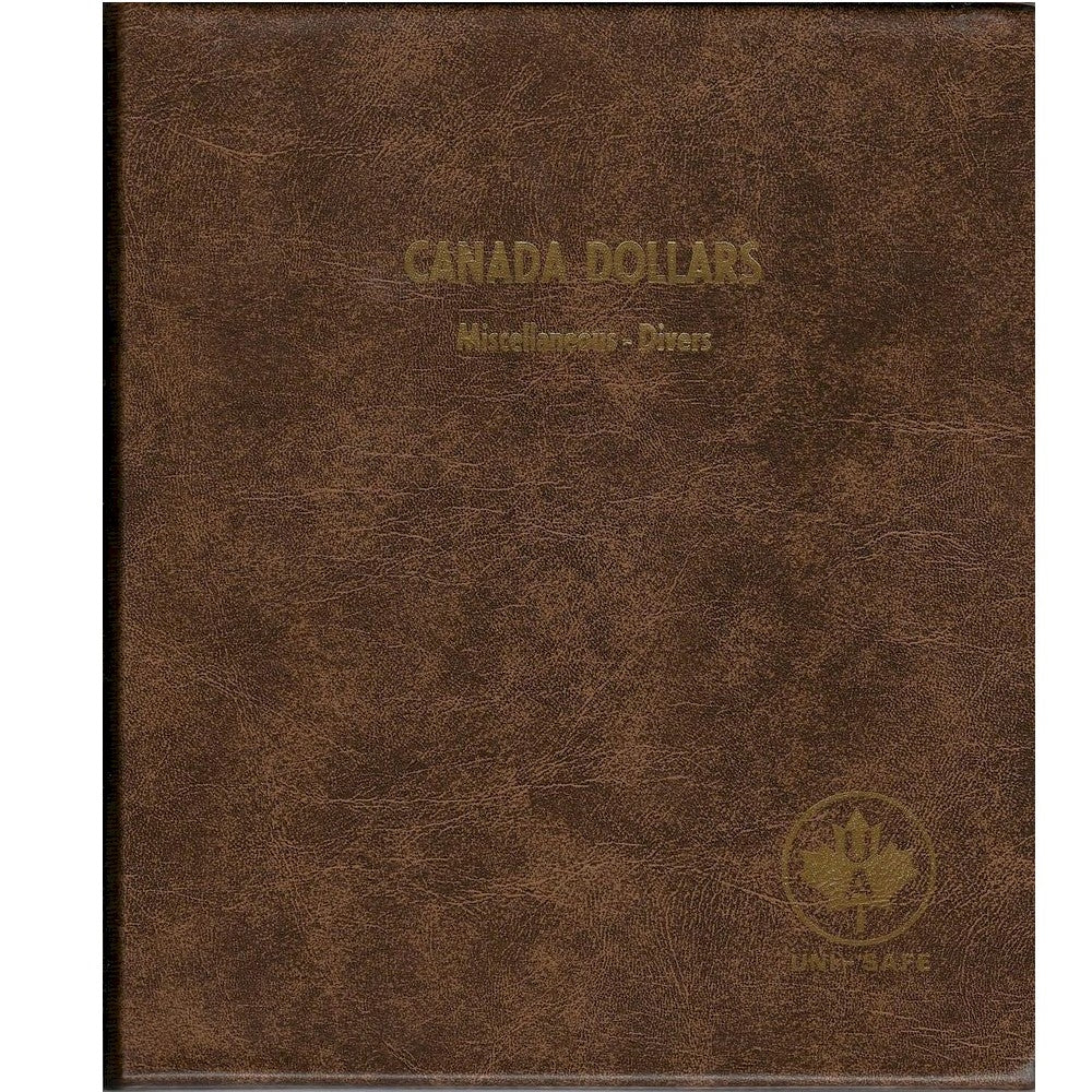 Dollars Canada Blank (5 pages) Unimaster Brown Vinyl Coin Binders