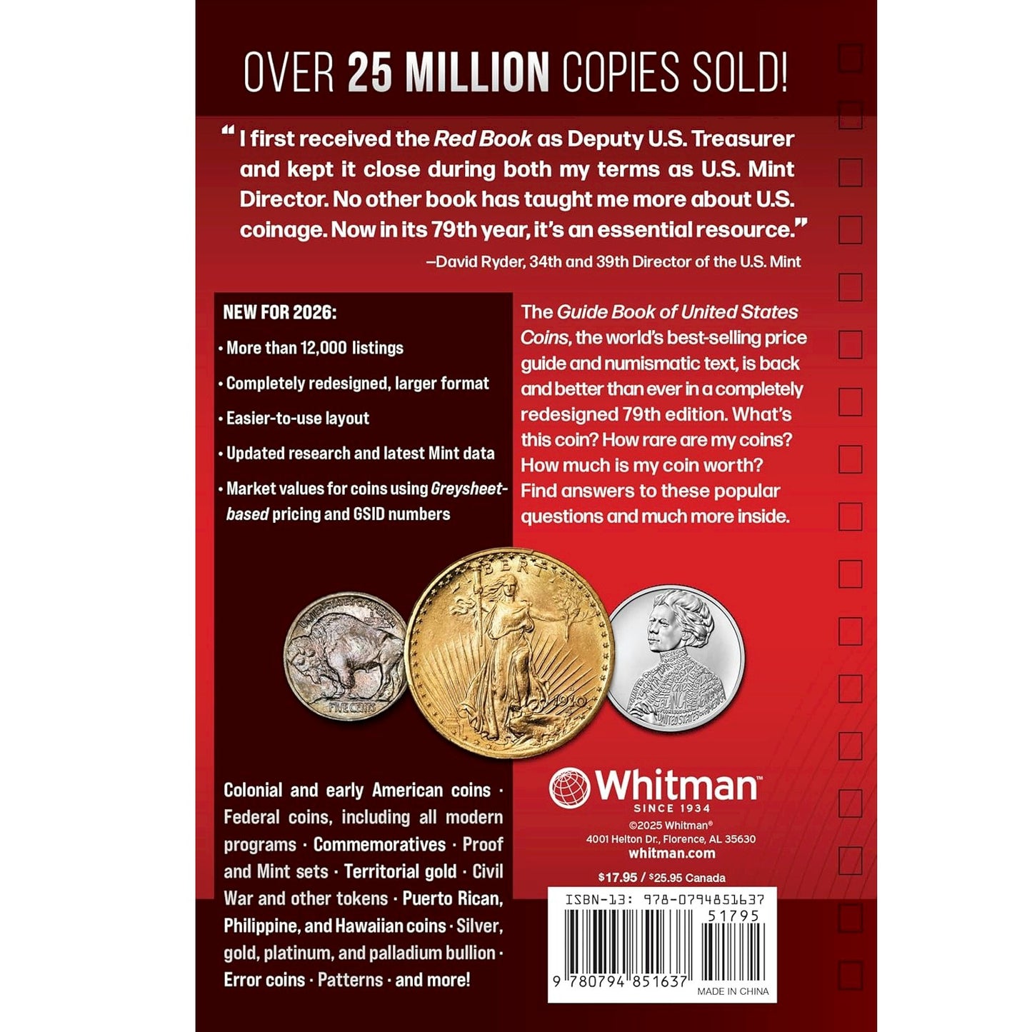 2026 Official Red Book: A Guide Book of United States Coins 79th Edition