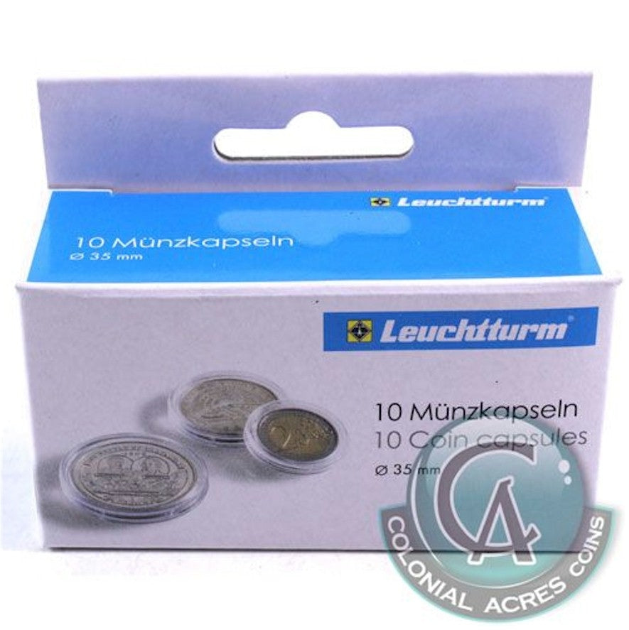 10 x Capsules Round for up to 35mm (35mm) 318983.