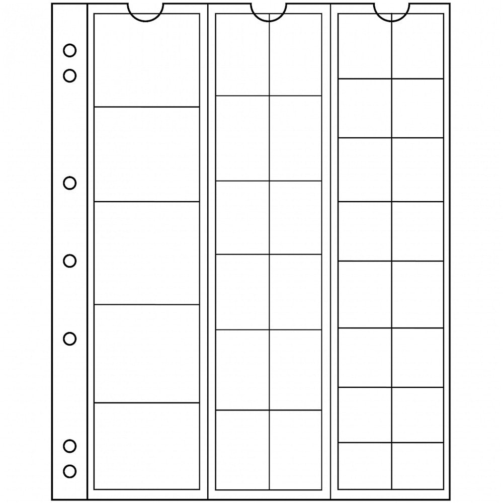 33 Pocket Page Sheet for Numis 4-Ring Binder (pack of 5) NH33