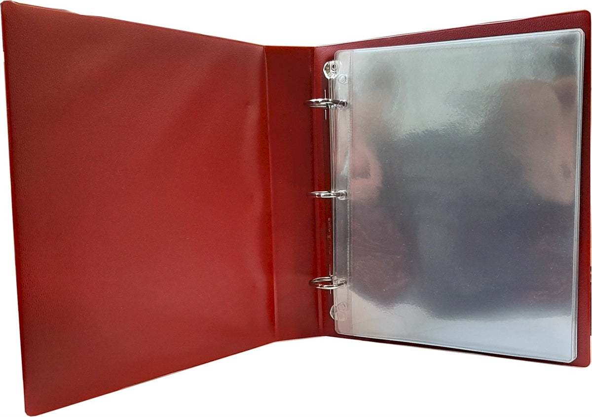 Red BCS Certified Currency Album with 10 Pages