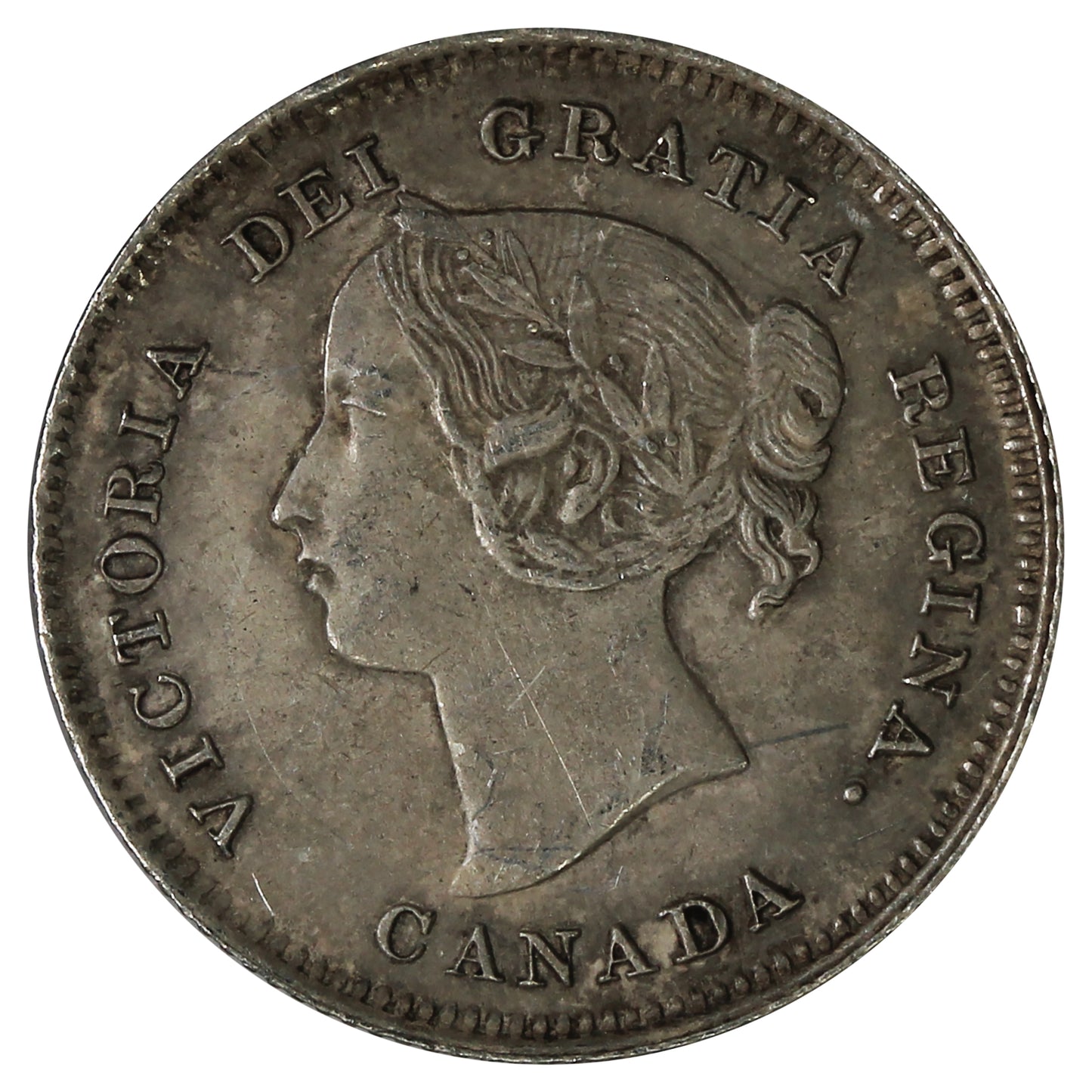 1896 Canada 5-cents AU-UNC (AU55) Impaired