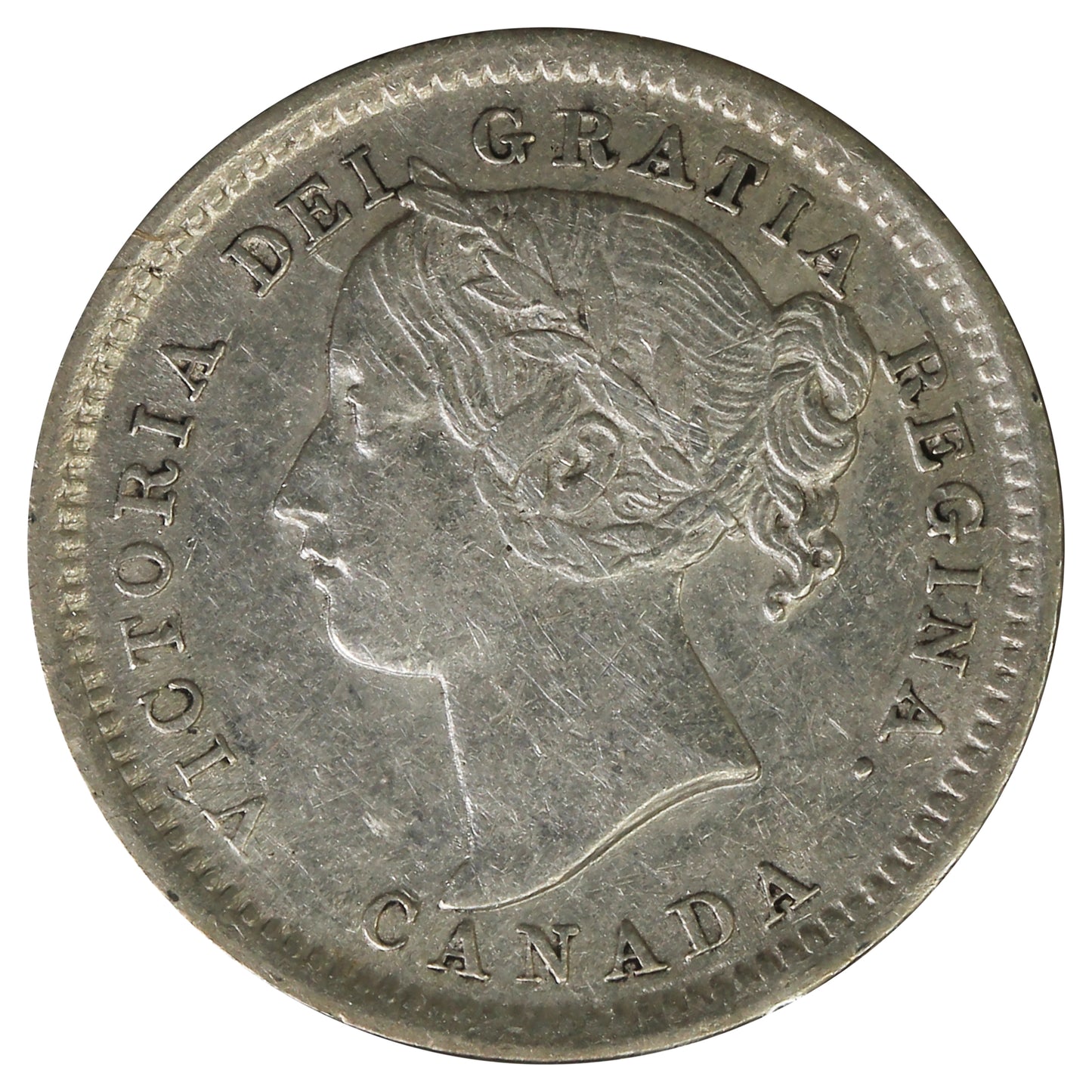 1900 Canada 10-cents Extra Fine (EF40) Scratched