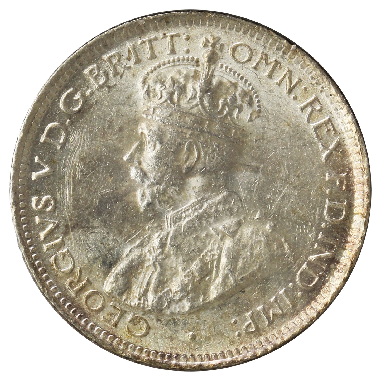 Australia 1927 6 Pence Brilliant Uncirculated (MS63) Scratched