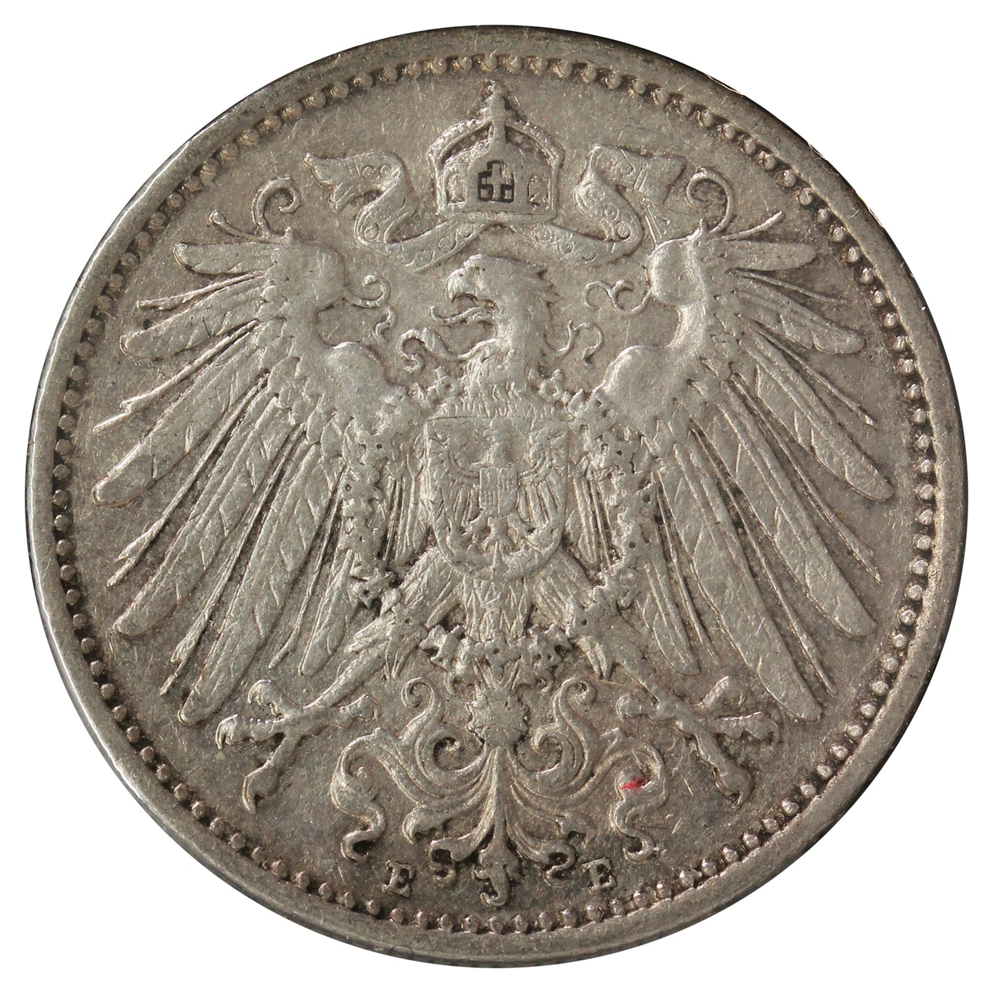 Germany 1907E 1 Mark EF-AU (EF45) Scratched