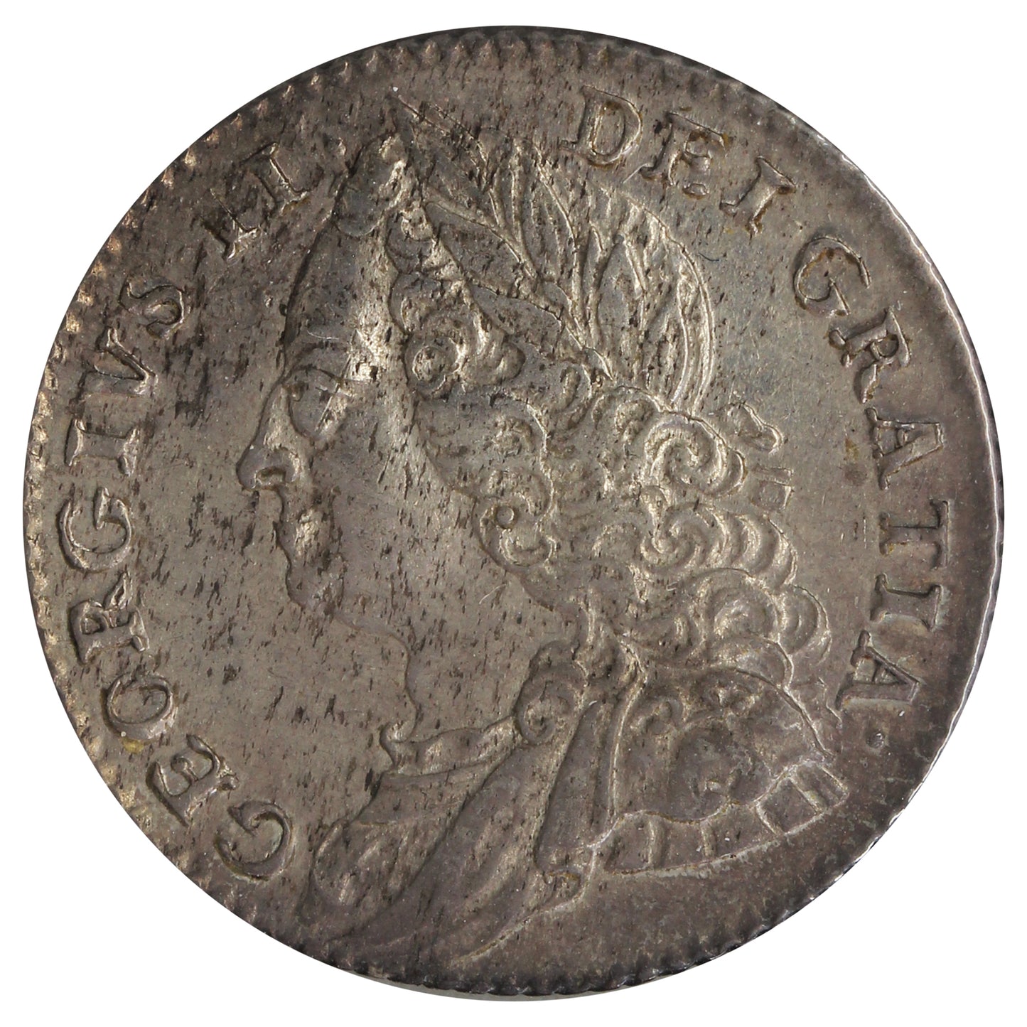 Great Britain 1757 6 Pence Extra Fine (EF40)