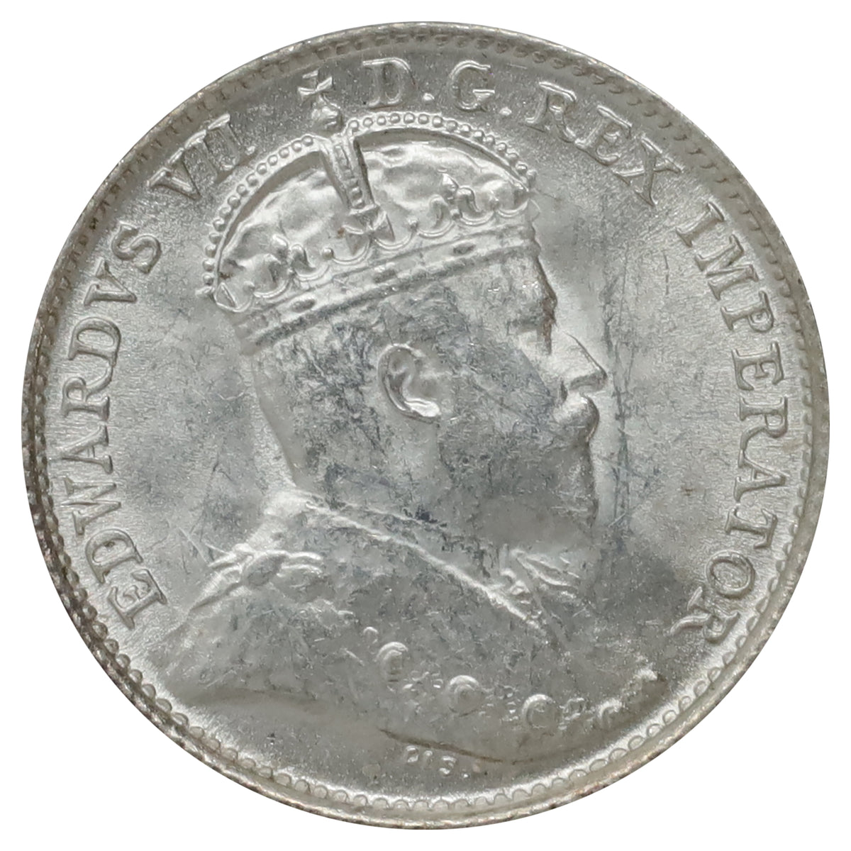 1902 Canada 5-cents Brilliant Uncirculated (MS63) Scratched, marks, or impaired