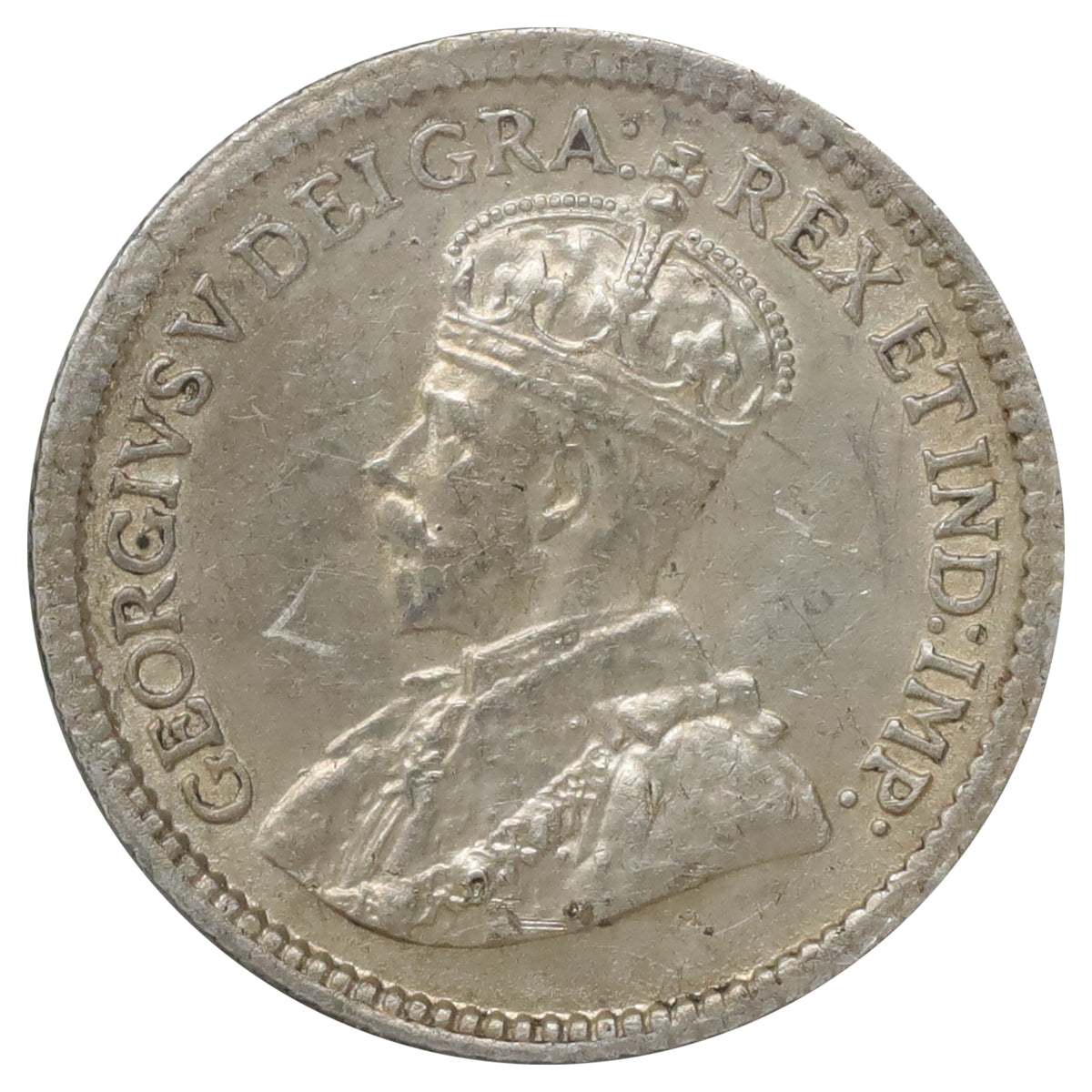1916 Canada 5-cents EF-AU (EF45) Scratched, marks, or impaired