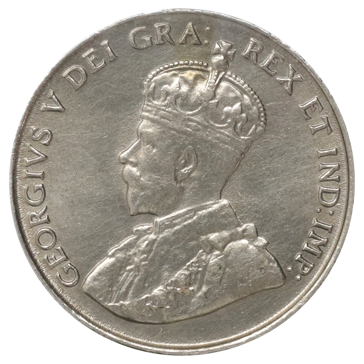 1922 Near Rim Canada 5-cents Brilliant Uncirculated (MS63) Scratched, marks, or impaired