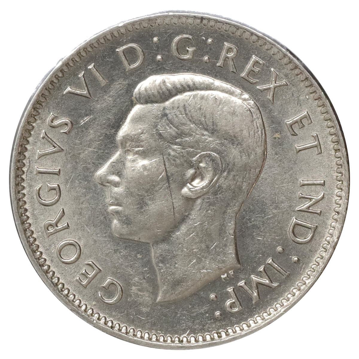 1938 Canada 5-cents AU-UNC (AU55) Scratched, marks, or impaired