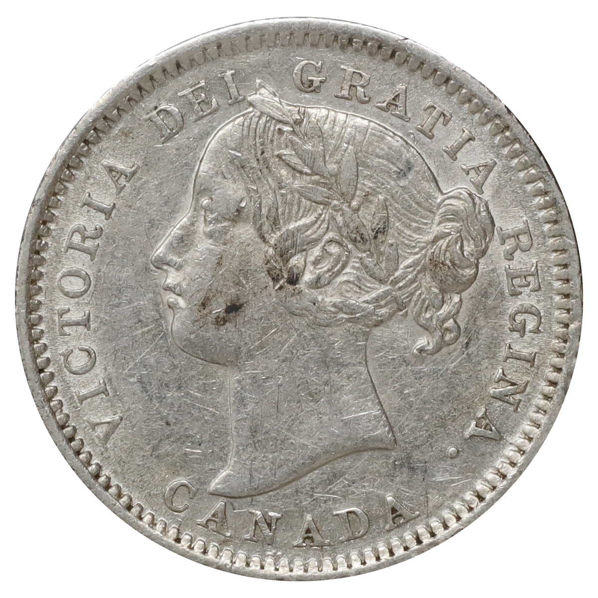 1900 Canada 10-cents EF-AU (EF45) Scratched, marks, or impaired