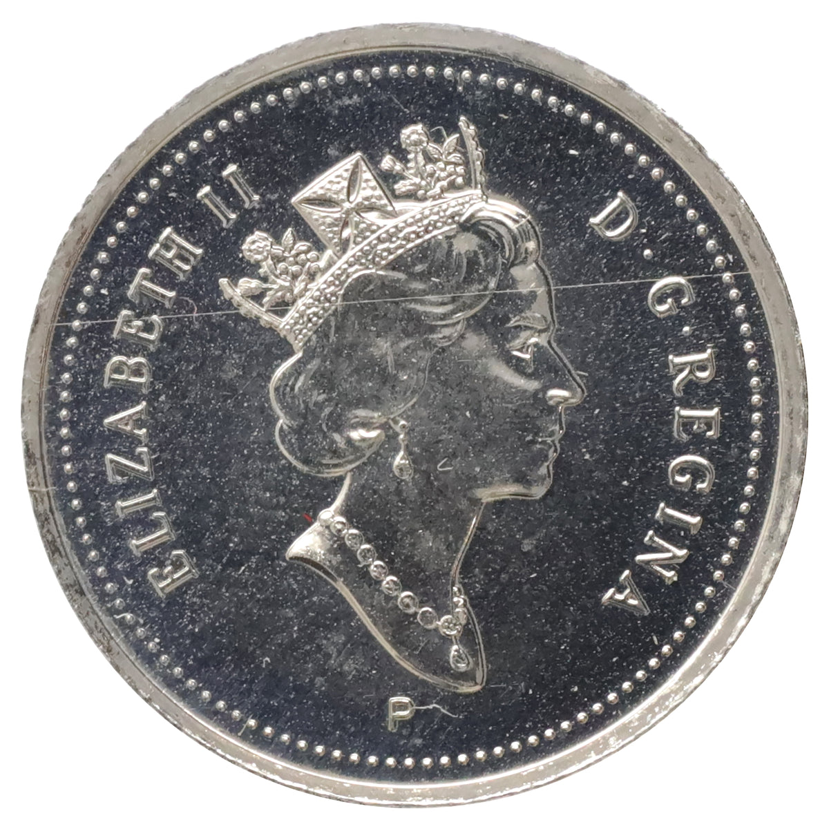 1999P (test) Canada 10-cents Brilliant Uncirculated (MS63) Scratched, marks, or impaired