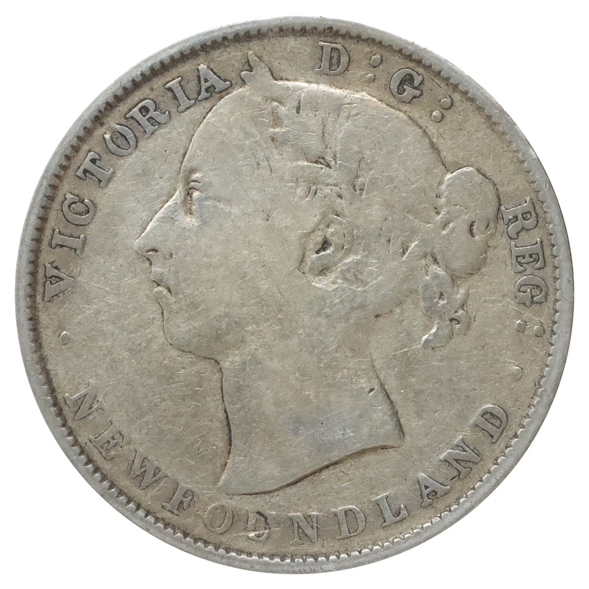 1899 Large 99 Newfoundland 20-cents G-VG (G6) Scratched, marks, or impaired
